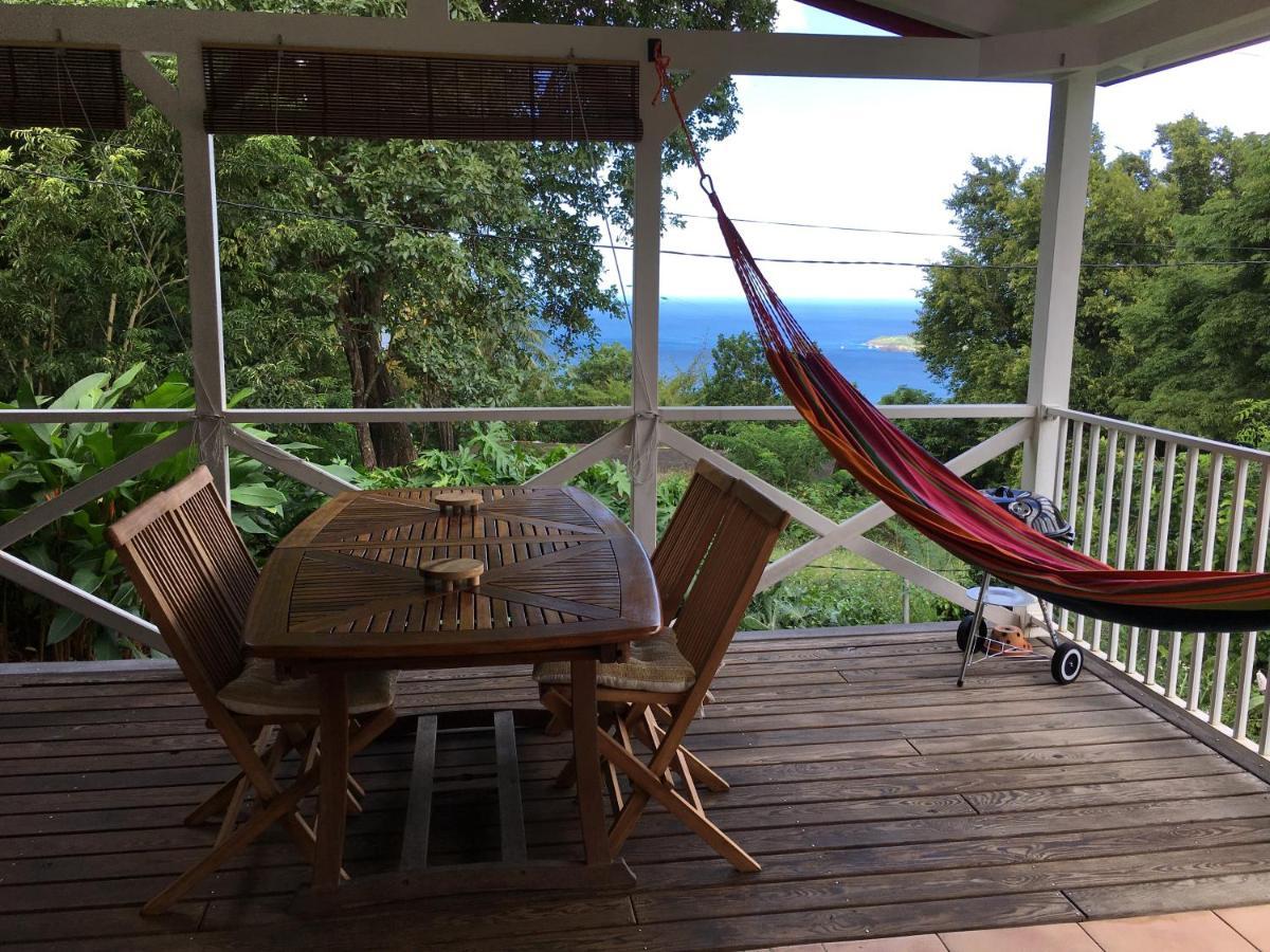 Grand Bungalow Avec Piscine Et Vue Mer Bouillante Bagian luar foto