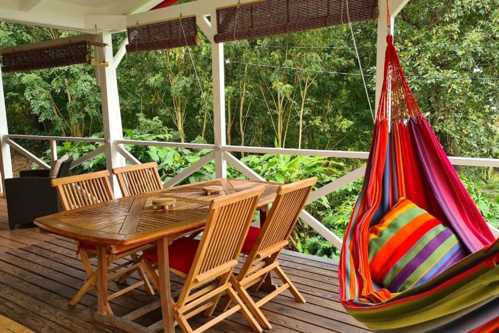 Grand Bungalow Avec Piscine Et Vue Mer Bouillante Bagian luar foto