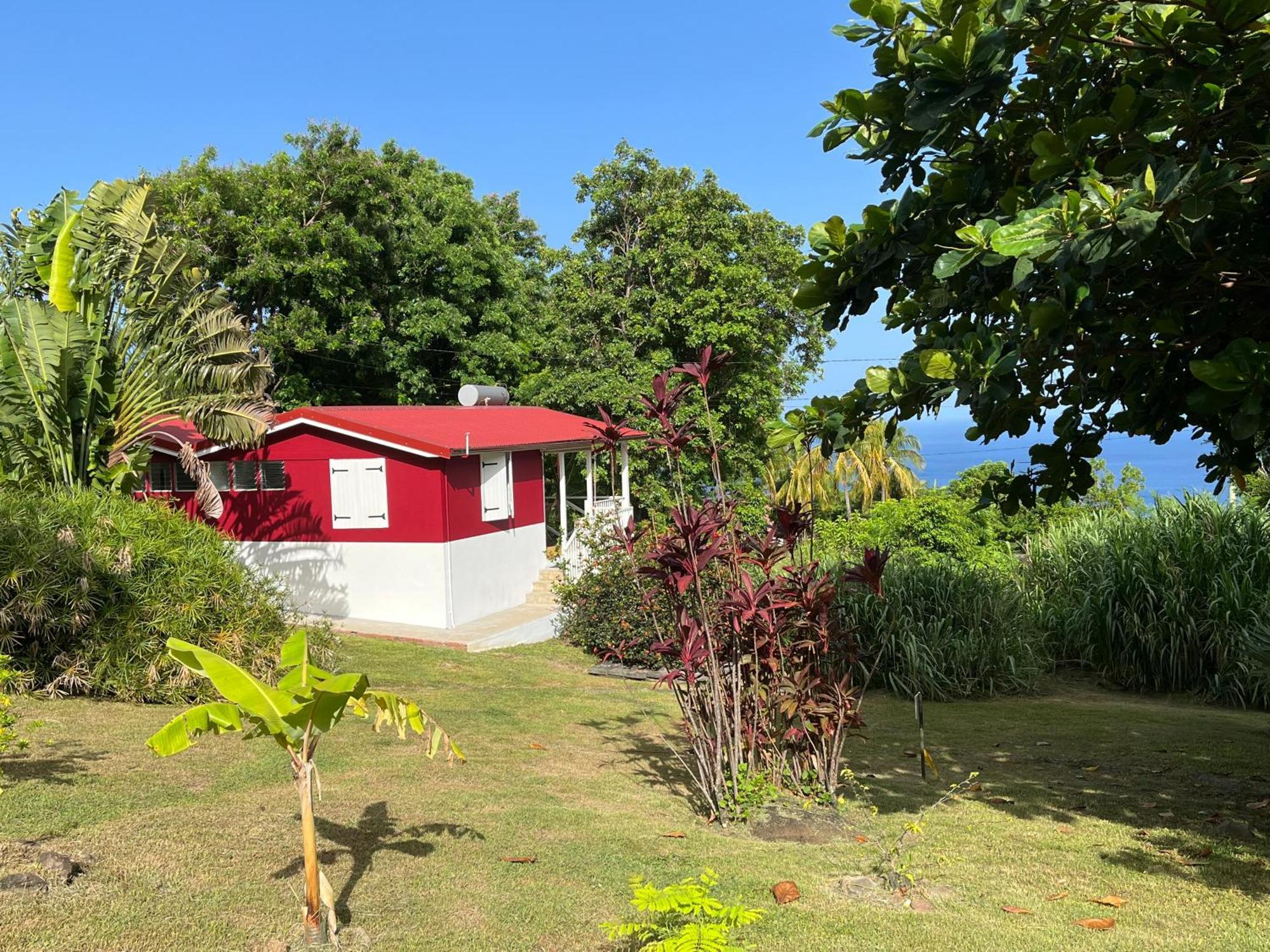 Grand Bungalow Avec Piscine Et Vue Mer Bouillante Bagian luar foto